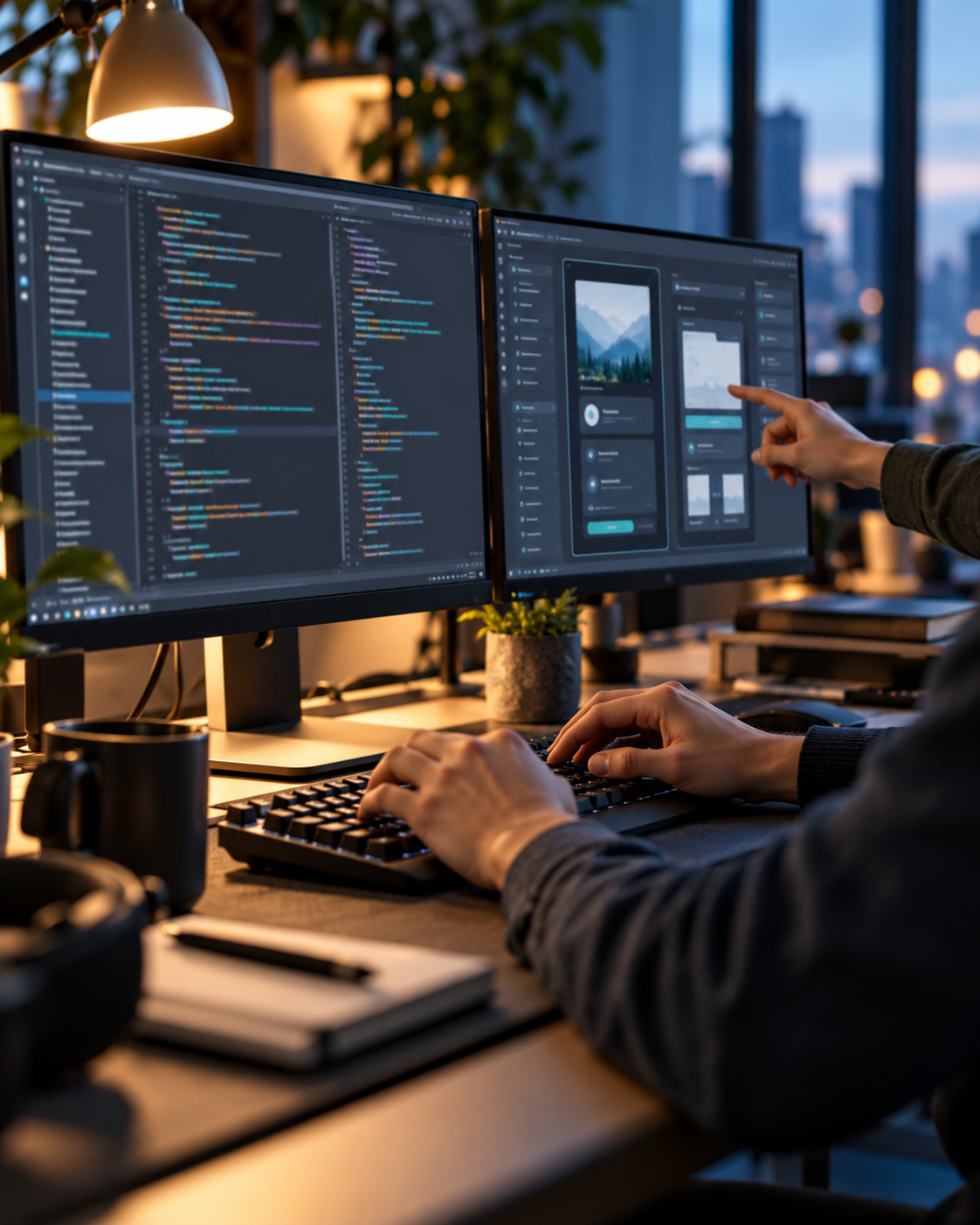 Imagen representativa de desarrolladores de software